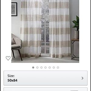 Striped curtains - 2 panels